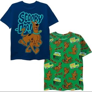 Scooby Doo 2 Pack T Shirts Graphic, All Over Print Size 4-5